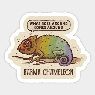 Karma Chameleon Sticker